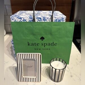 Kate Spade X Target Bundle. Mini Photo Frame, Candle, KS Bag. 3x Pieces.